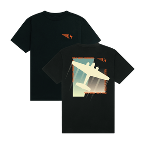 The Last Flight Plane T-Shirt - Black