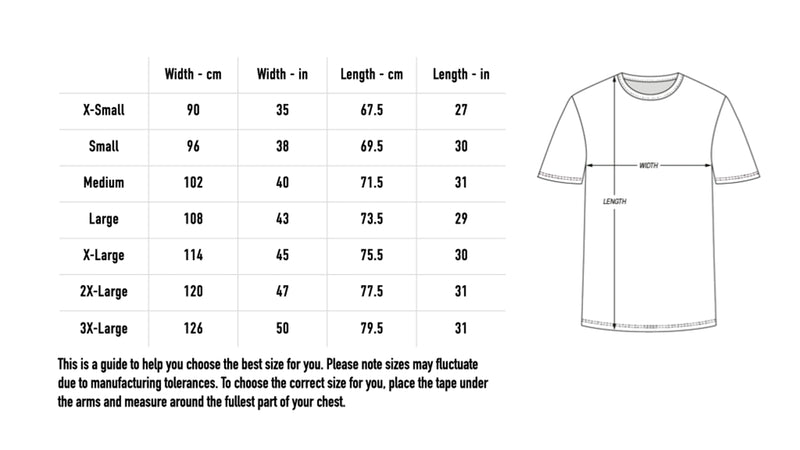 Size chart for Every Valley Logo Women's T-Shirt - Black