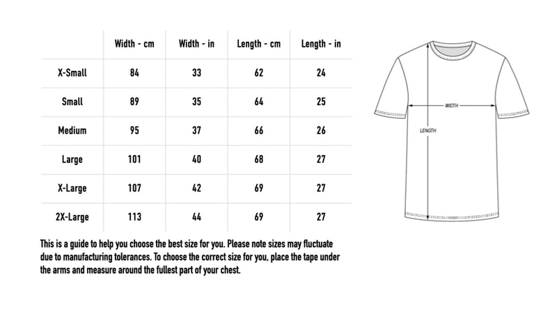 Size chart for Every Valley Logo Women's T-Shirt - Red
